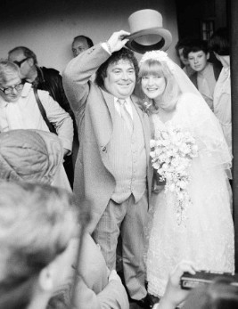 Patsy Ann Scott and late Eddie Large in their wedding day